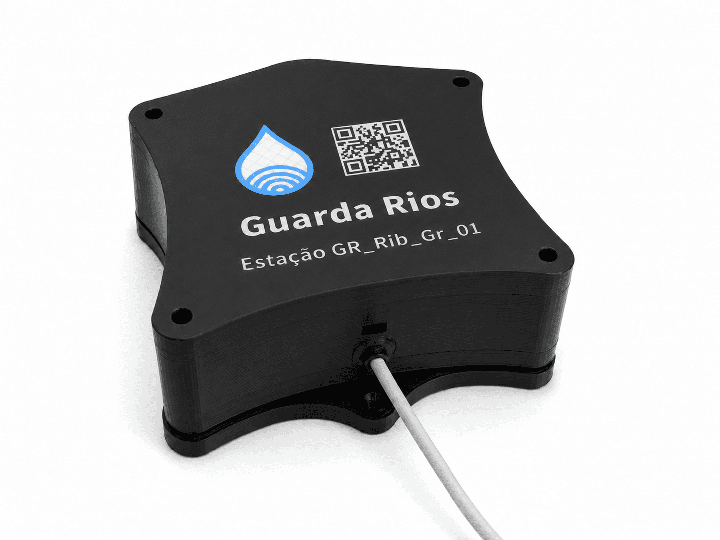 Caixa da estação Guarda-Rios impressa em 3D em filamento ASA
